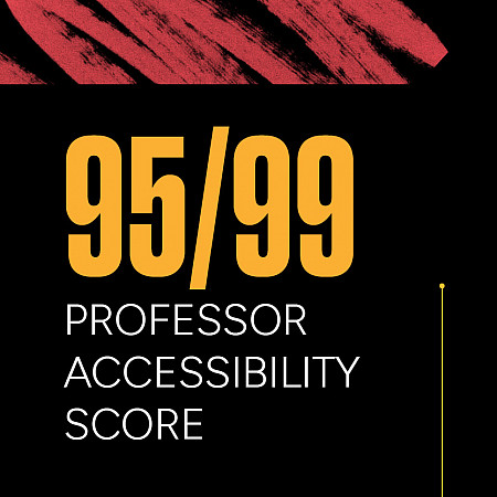 95 out of 99 for Professor Accessibility The Princeton Review