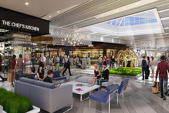 Inside the King of Prussia mall.