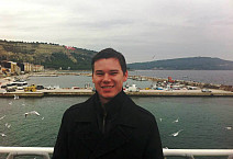 Senior Chris Goss in Istanbul