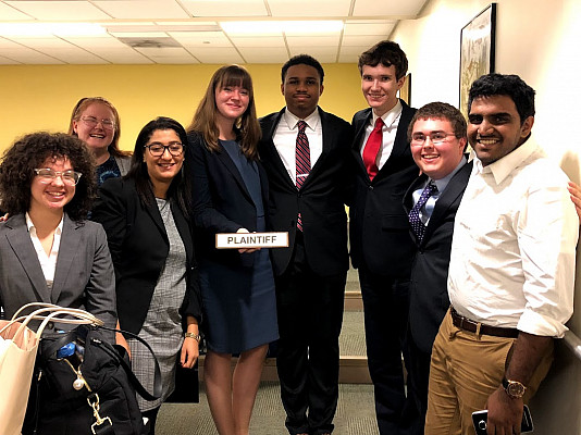 The Ursinus College Mock Trial team earned high marks at the American Mock Trial Association Regional competition.