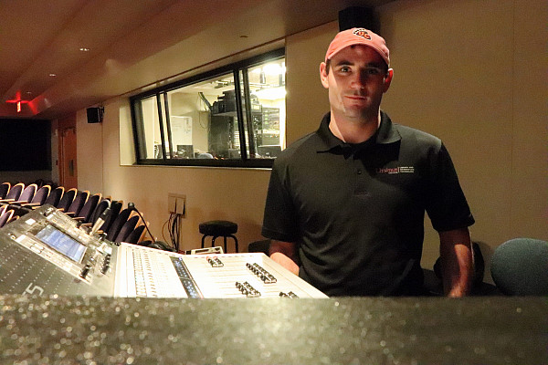 James Futter in the Lenfest Theater.