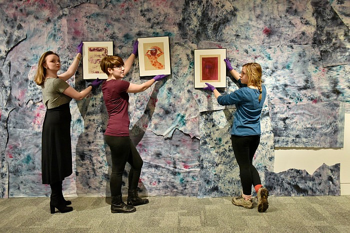 Ursinus students minoring in museum studies curate the Berman Museum exhibition, Natessa Amin: Dancing on the Water Tank.