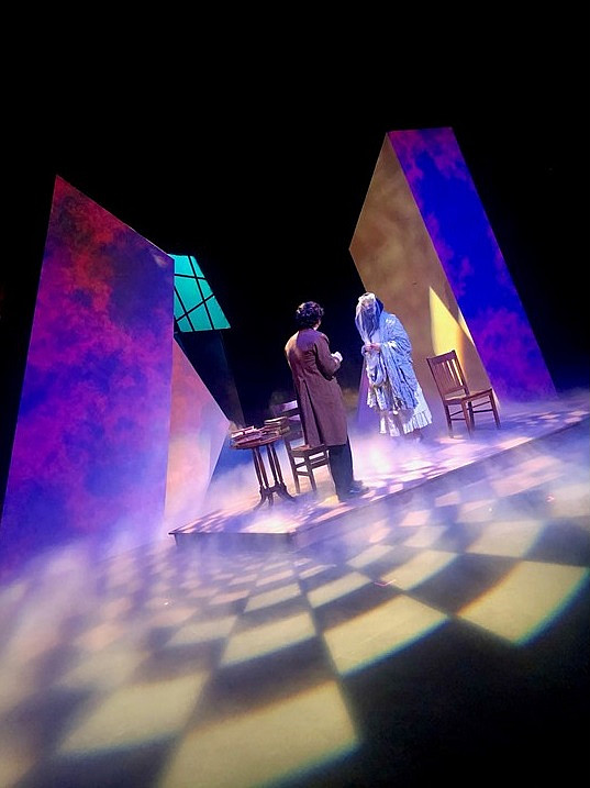 Joey Nolan and Ana DerSimonian in Poe on Poe