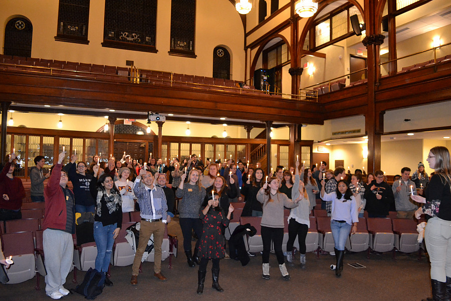 Celebration of Lights occurs at the end of fall semester and aims to promote awareness, tolerance, acceptance, and love across campus. Ca...