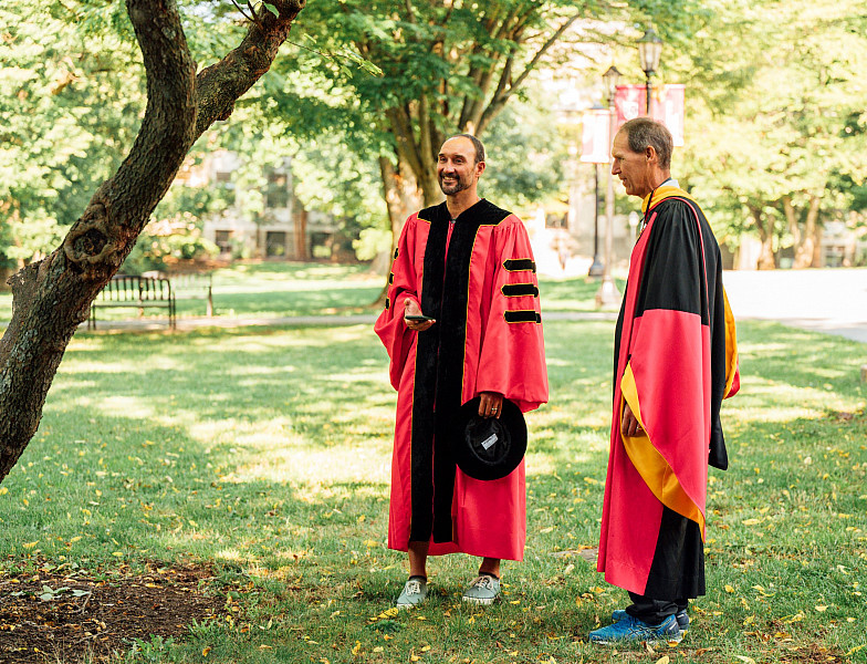convocation faculty talking