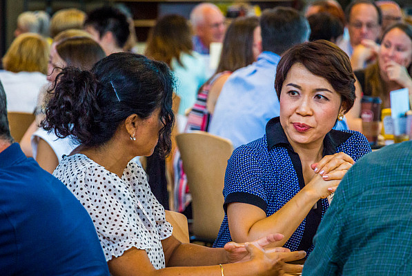 faculty at conference