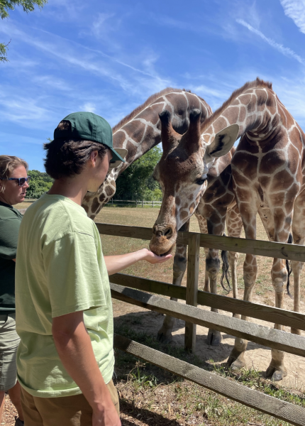 With veterinary school in his sights, Parlee fellow Max Matalavage '25 interned at the Cape May Zoo where he helped train the wildli...