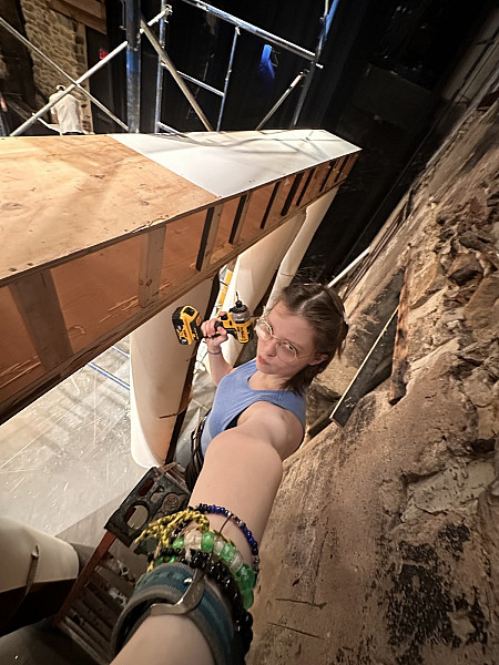 Sophia Bush '25 was an integral member of the Hedgerow Theatre Company summer team, Sophia helped build the set, worked backstage, and ev...