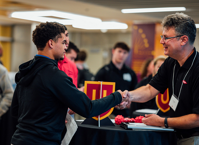 Networking at Career and Internship Fair.