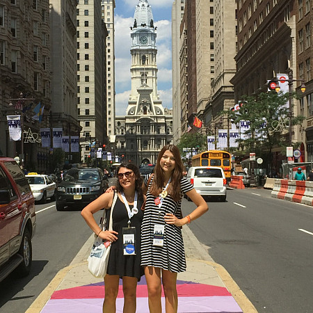 Charlotte Rohrer is interning this summer with the Montgomery County Democratic Committee.  She shares with us a picture of her attending...
