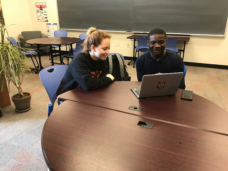 Discussing writing at the Center for Writing and Speaking