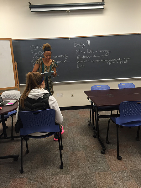 Learning about essay structure at the Center for Writing and Speaking