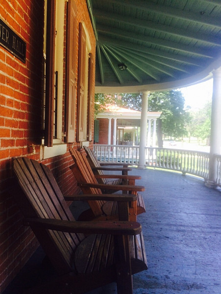 Main street house porch - a student favorite.