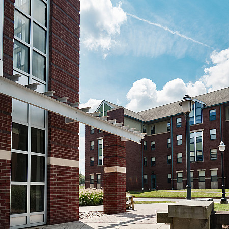 north richter 003 Outdoor photo of the on campus suites.