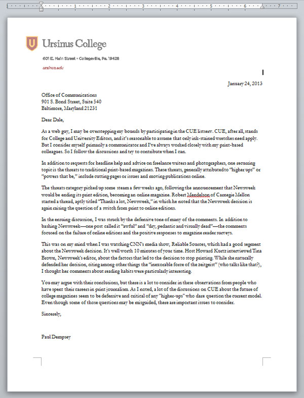 Letterhead Sample Letterhead Sample