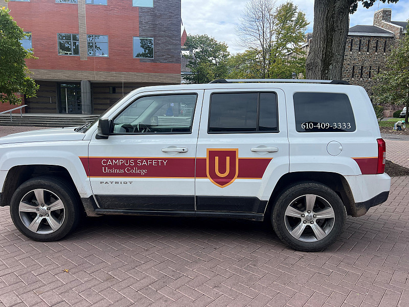 Campus Safety vehicles can be seen patrolling campus and helping our community members