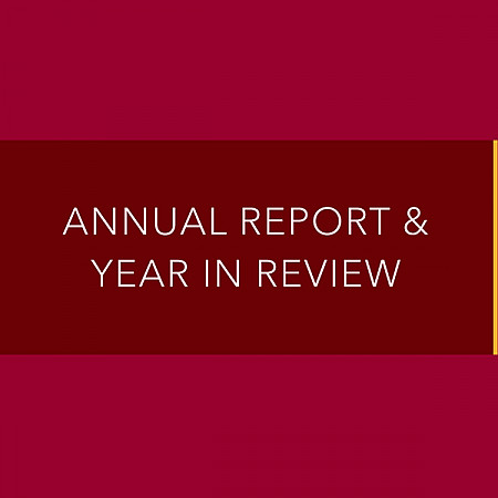 annual report and year in review graphic