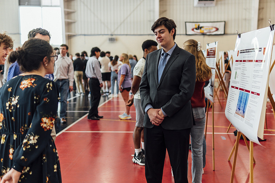 Ryan Ruch '25, presents his research findings as part of CoSA 2024, our annual celebration of student achievement. Ryan is a student rese...