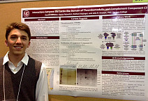 Nathan Fritzinger presenting research work at the University of Maryland Baltimore County Undergraduate Research Symposium