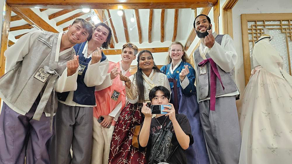 Caden '25 (top right): During my study abroad experience in Seoul, South Korea, I attended classes at Yonsei University and immersed...