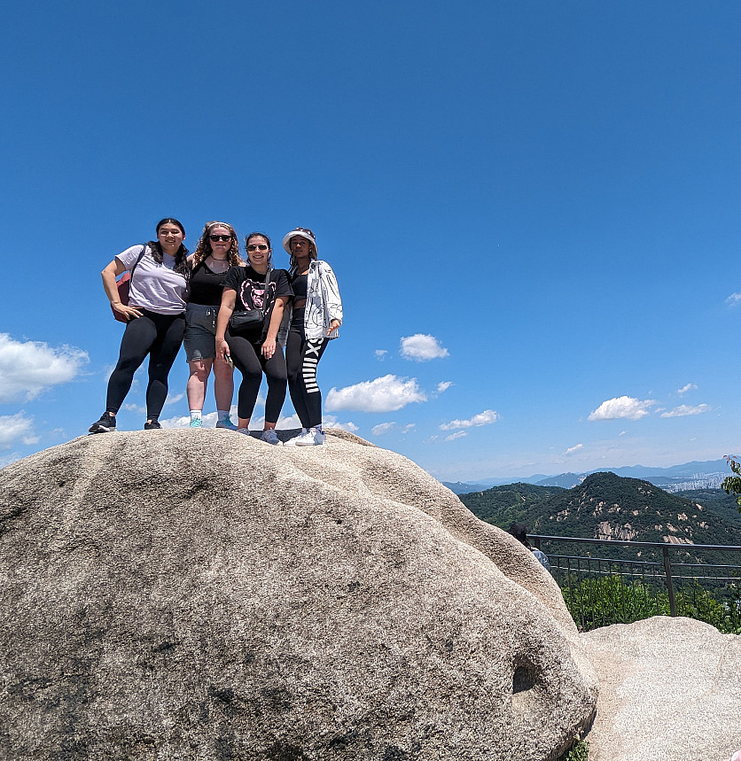 47677 South Korea Study Abroad 2024 3 Students studying abroad in South Korea.
